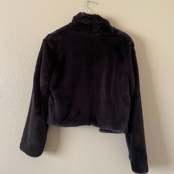 Anthropologie Chevron Faux fur coat - Picture 7 of 7